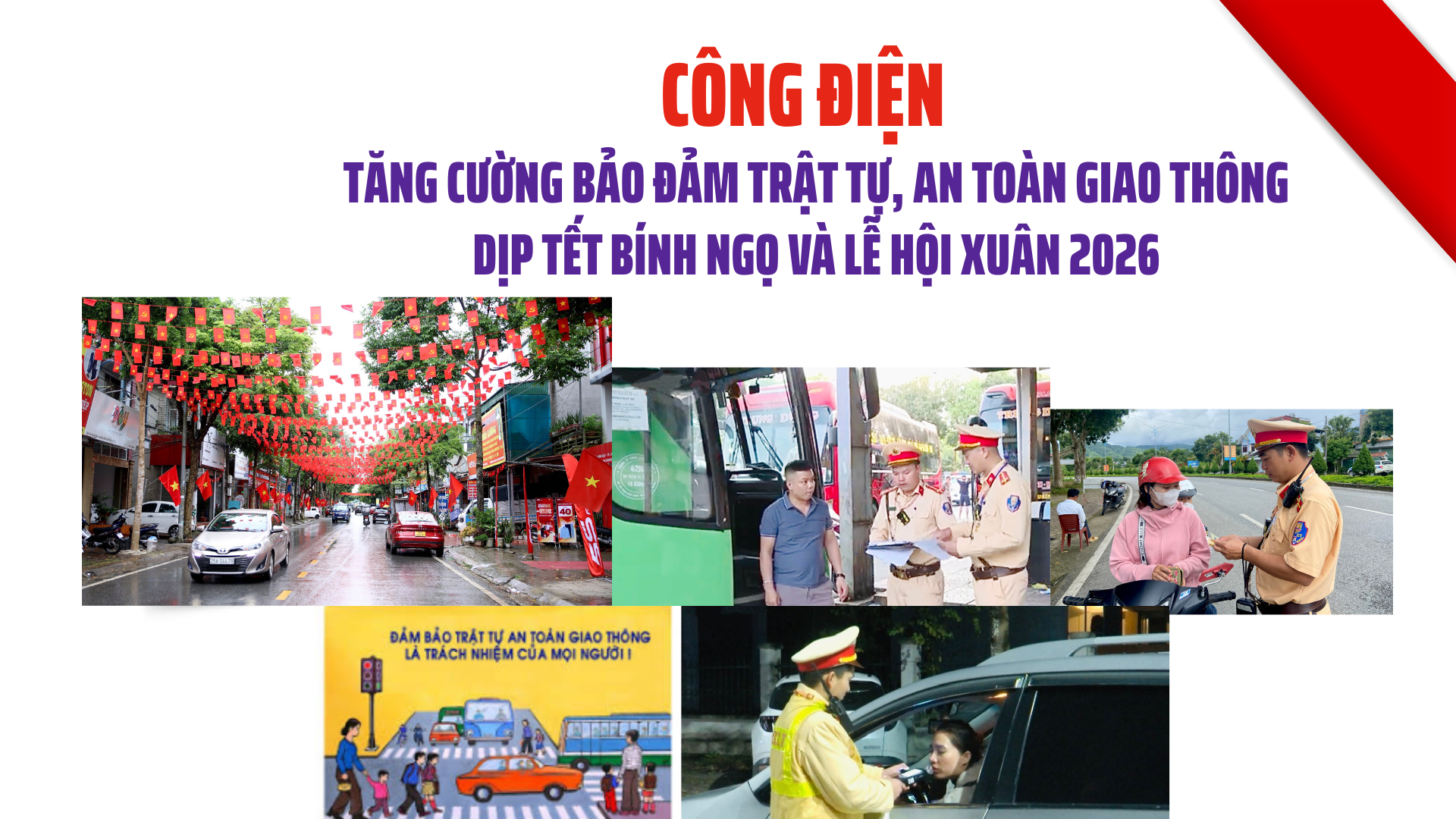 Tăng cường công tác tổ chức vận tải bảo đảm trật tự, an toàn giao thông dịp Tết Nguyên đán Bính Ngọ và mùa Lễ hội xuân năm 2026