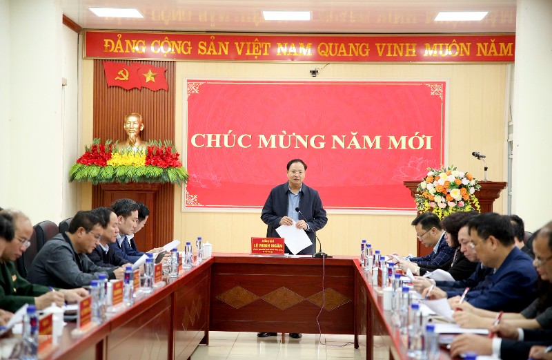 Đoàn Công tác của Ban Thường vụ Tỉnh ủy kiểm tra tình hình triển khai thực hiện nhiệm vụ năm 2026 tại xã Sin Suối Hồ