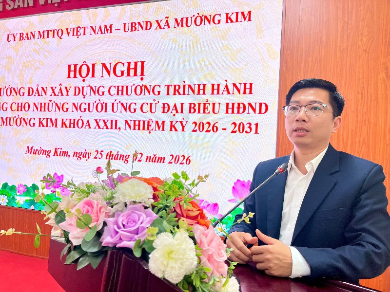 Hướng dẫn xây dựng chương trình hành động cho những người ứng cử đại biểu HĐND xã Mường Kim