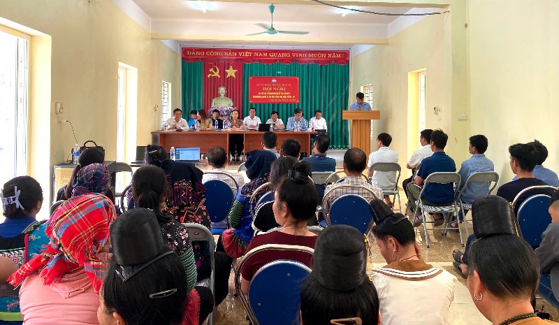 Hội nghị tiếp xúc cử tri với những người ứng cử đại biểu HĐND cấp tỉnh, xã nhiệm kỳ 2026 - 2031 tại Mường Kim