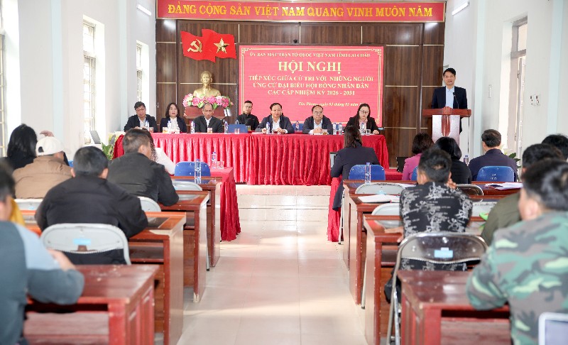 Hội nghị tiếp xúc giữa cử tri với những người ứng cử Đại biểu HĐND các cấp nhiệm kỳ 2026-2031 tại phường Tân Phong 