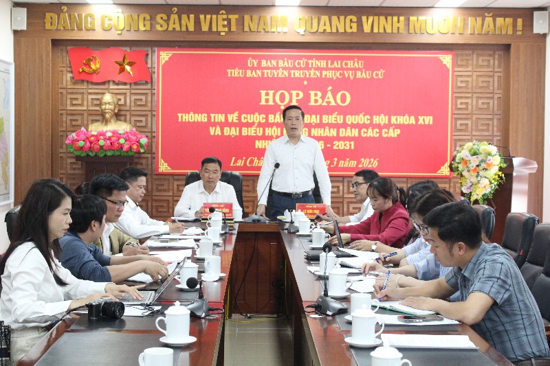 Họp báo thông tin về cuộc bầu cử đại biểu Quốc hội khóa XVI và HĐND các cấp nhiệm kỳ 2026-2031