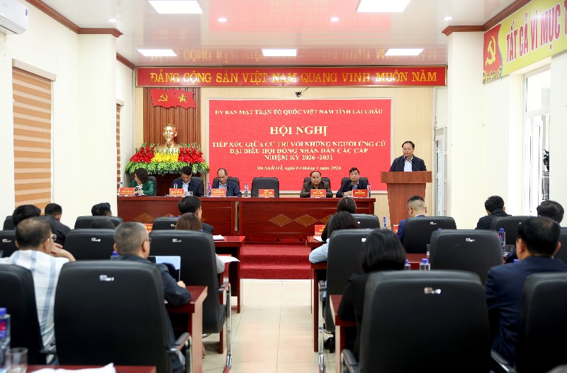 Hội nghị tiếp xúc giữa cử tri với những người ứng cử Đại biểu HĐND các cấp nhiệm kỳ 2026-2031 tại xã Sin Suối Hồ 