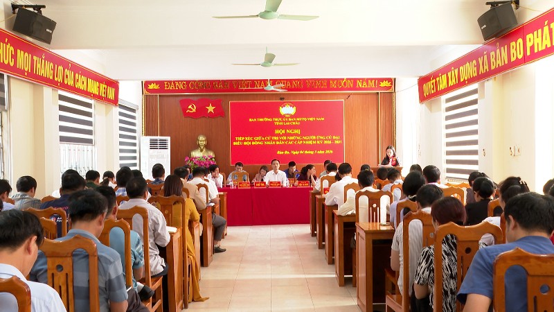 Hội nghị tiếp xúc cử tri với người ứng cử Đại biểu HĐND các cấp nhiệm kỳ 2026-2031 tại xã Bản Bo