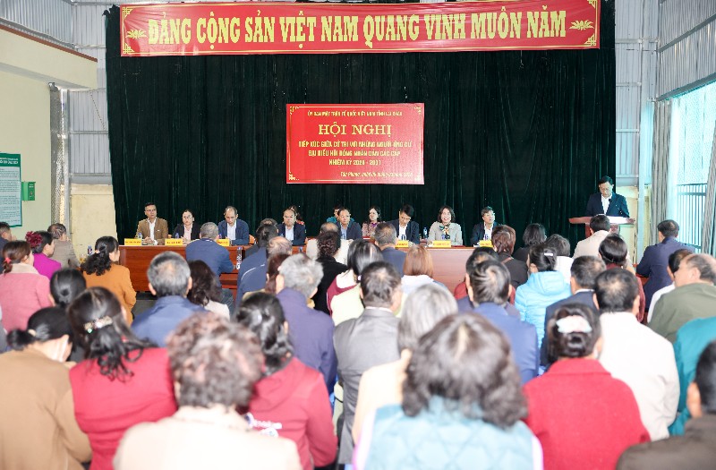 Hội nghị tiếp xúc giữa cử tri với những người ứng cử Đại biểu HĐND các cấp nhiệm kỳ 2026-2031 tại phường Tân Phong 