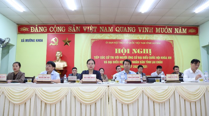 Hội nghị tiếp xúc cử tri với người ứng cử đại biểu Quốc hội Khóa XVI và HĐND tỉnh nhiệm kỳ 2026-2031