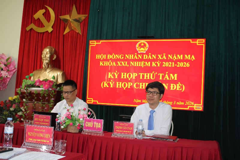 Kỳ họp thứ tám HĐND xã Nậm Mạ