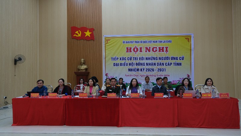 Hội nghị tiếp xúc cử tri với những người ứng cử đại biểu HĐND các cấp nhiệm kỳ 2026 – 2031