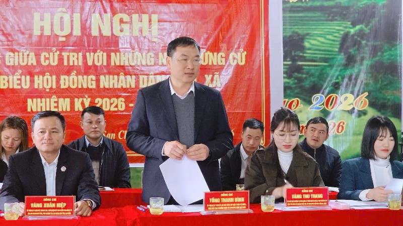 Hội nghị tiếp xúc giữa cử tri với những người ứng cử đại biểu HĐND tỉnh, xã nhiệm kỳ 2026 – 2031 tại xã Dào San