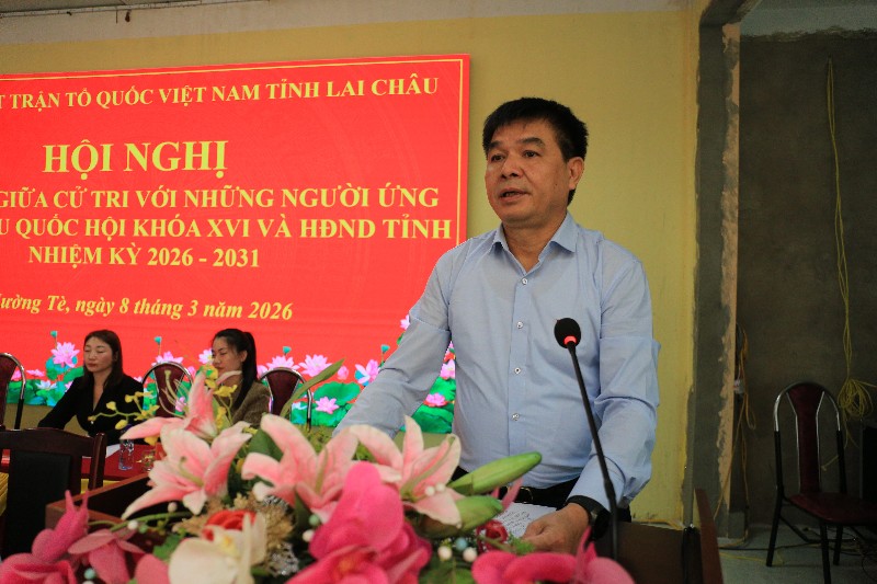 Hội nghị tiếp xúc cử tri với những người ứng cử đại biểu Quốc hội và HĐND các cấp nhiệm kỳ 2026 – 2031 tại xã Mường Tè