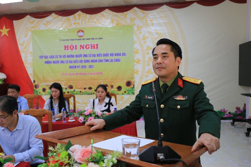 Hội nghị tiếp xúc cử tri với những người ứng cử đại biểu Quốc hội và HĐND các cấp nhiệm kỳ 2026 - 2031 tại xã Pa Ủ