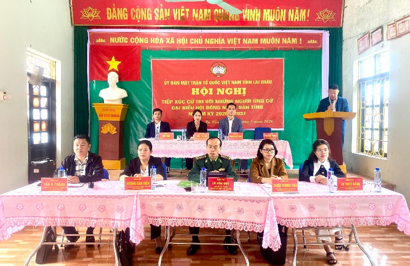 Hội nghị tiếp xúc cử tri xã Pa Tần với những người ứng cử đại biểu HĐND tỉnh nhiệm kỳ 2026–2031
