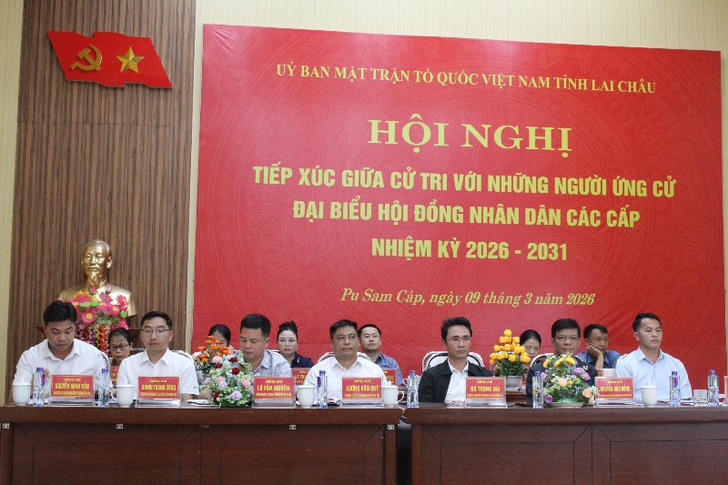 Hội nghị tiếp xúc cử tri xã Pu Sam Cáp với những người ứng cử đại biểu HĐND tỉnh nhiệm kỳ 2026–2031