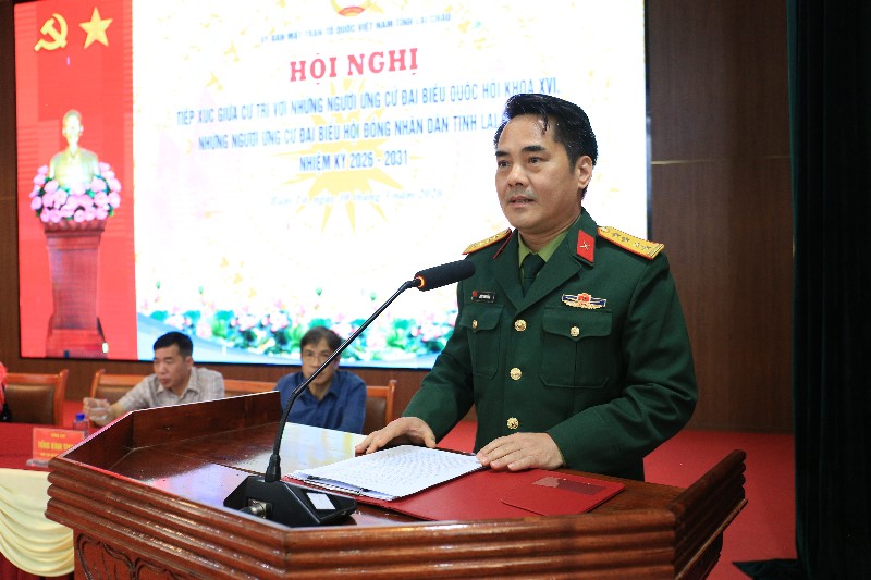 Hội nghị tiếp xúc cử tri với những người ứng cử đại biểu Quốc hội và HĐND tỉnh nhiệm kỳ 2026 - 2031 tại xã Bum Tở