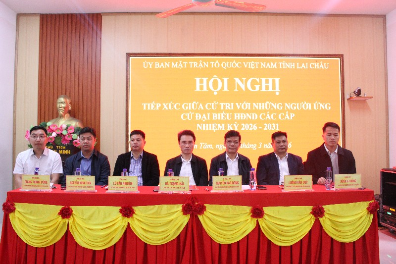 Hội nghị tiếp xúc cử tri xã Nậm Tăm với những người ứng cử đại biểu HĐND tỉnh nhiệm kỳ 2026–2031