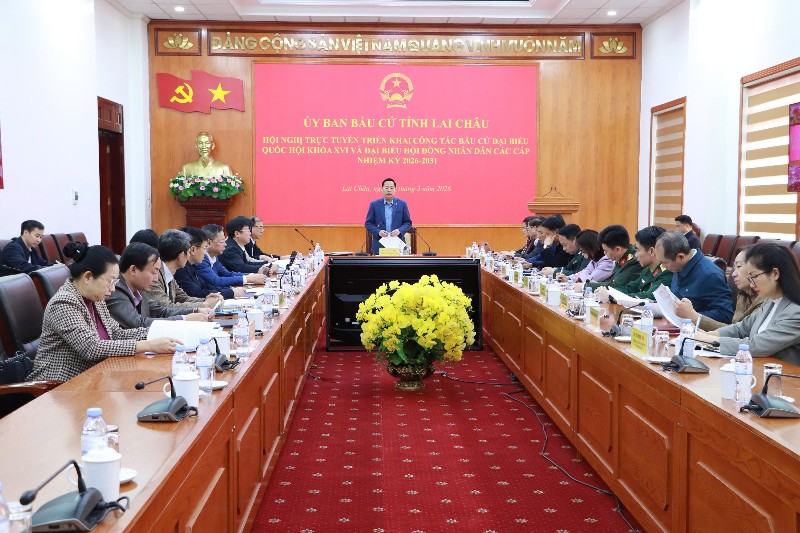 Hội nghị trực tuyến triển khai công tác bầu cử đại biểu Quốc hội và đại biểu HĐND các cấp nhiệm kỳ 2026-2031