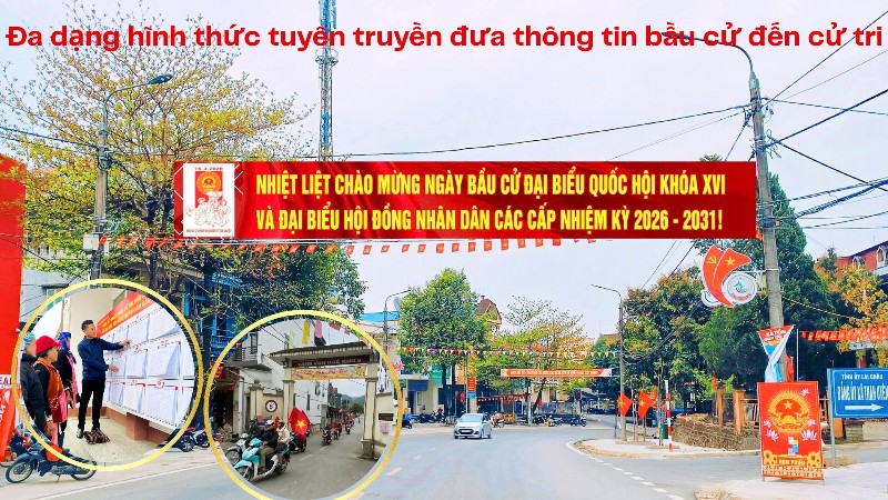 Đa dạng hình thức tuyên truyền đưa thông tin bầu cử đến cử tri 