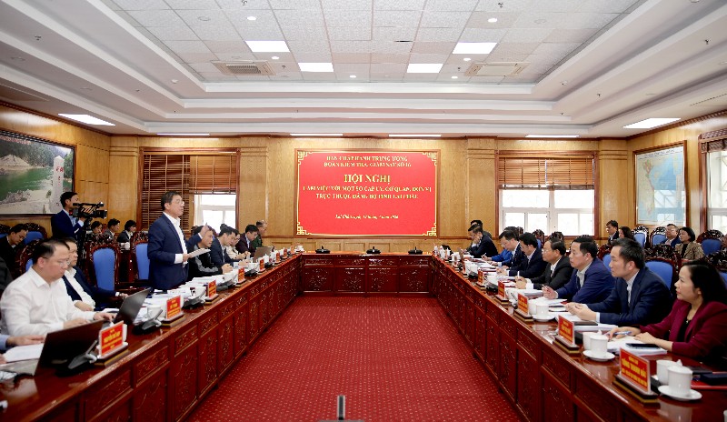 Đoàn Kiểm tra, giám sát số 16 của Bộ Chính trị làm việc tại Lai Châu