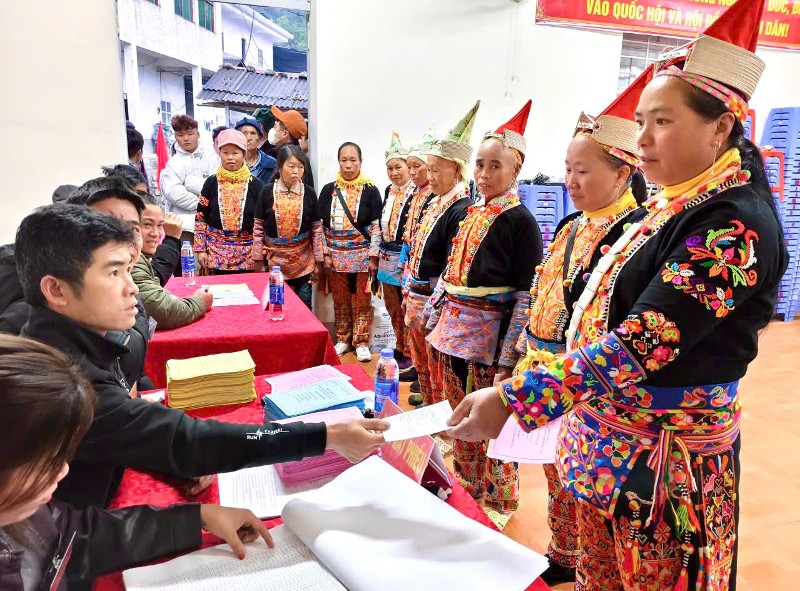 Lai Châu có 5 xã hoàn thành 100% cử tri đi bầu cử