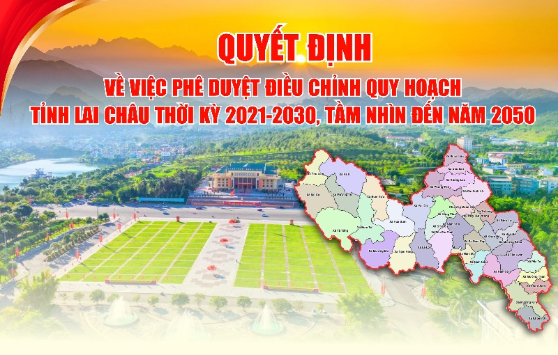 Quyết định về việc phê duyệt điều chỉnh Quy hoạch tỉnh Lai Châu thời kỳ 2021-2030, tầm nhìn 2050