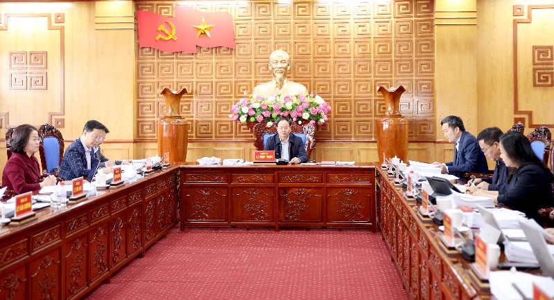 Ban Thường vụ Tỉnh ủy cho ý kiến, thống nhất các nghị quyết và chủ trương đầu tư trọng điểm