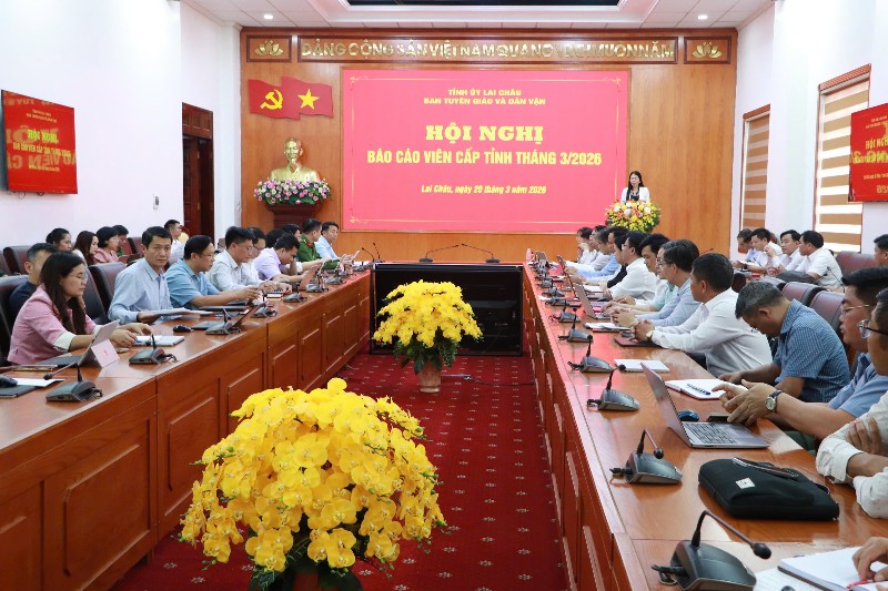 Hội nghị báo cáo viên cấp tỉnh tháng 3/2026