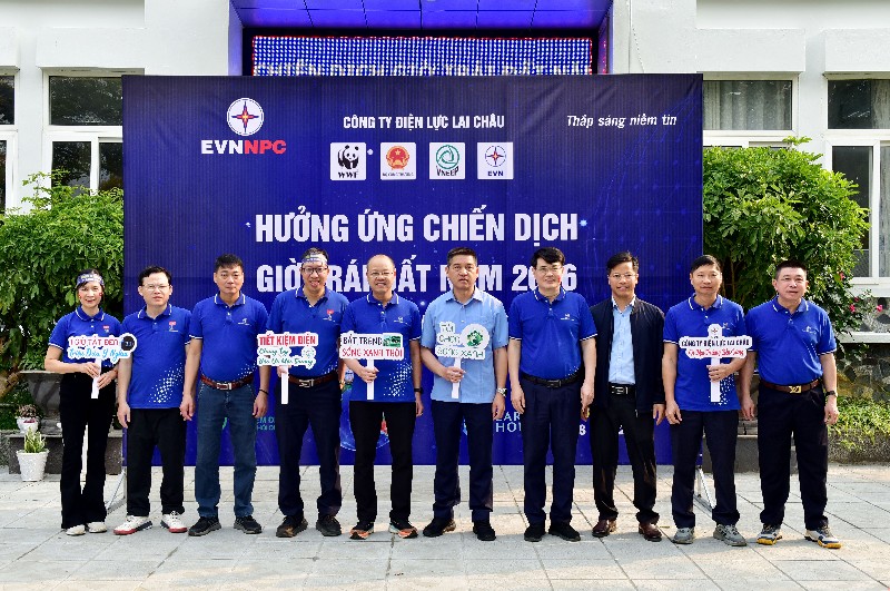 Công ty Điện lực Lai Châu hưởng ứng Chiến dịch Giờ Trái đất năm 2026