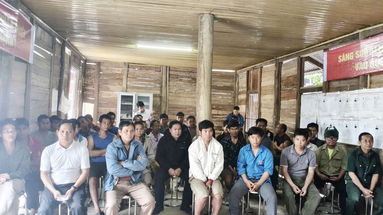 Quang cảnh buổi tuyên truyền.