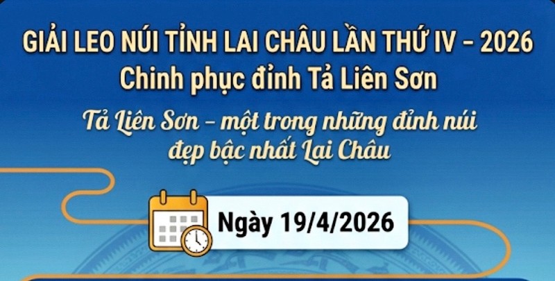 Giải Leo núi tỉnh Lai Châu lần thứ IV - 2026 "Chinh phục đỉnh Tả Liên Sơn"