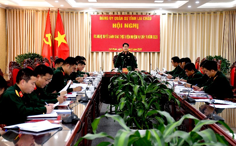 Đảng ủy Quân sự tỉnh ra nghị quyết lãnh đạo thực hiện nhiệm vụ trọng tâm quý II năm 2026