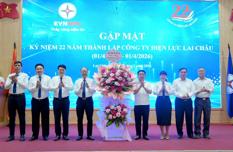 Công ty Điện lực Lai Châu tổ chức gặp mặt kỷ niệm 22 năm xây dựng và phát triển