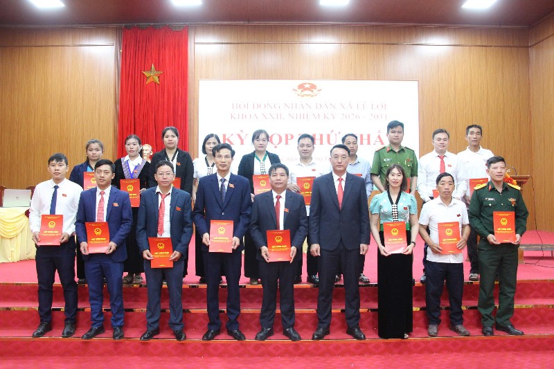 Kỳ họp thứ nhất HĐND xã Lê Lợi nhiệm kỳ 2026-2031 