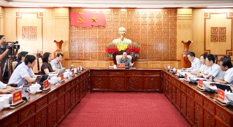 Thường trực Tỉnh uỷ làm việc với Đảng uỷ Sở Nông nghiệp và Môi trường