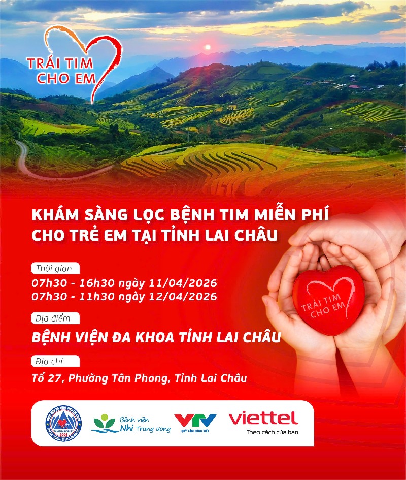 Mở rộng độ tuổi khám sàng lọc tim bẩm sinh miễn phí cho trẻ em Lai Châu