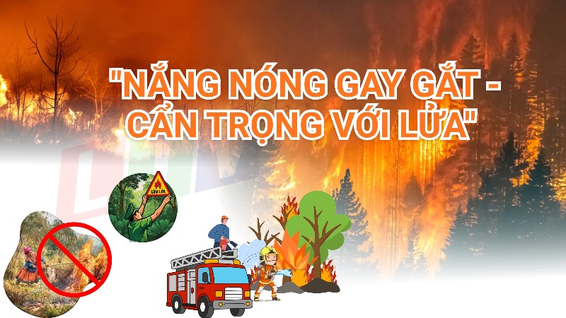 "Nắng nóng gay gắt - Cẩn trọng với lửa" 