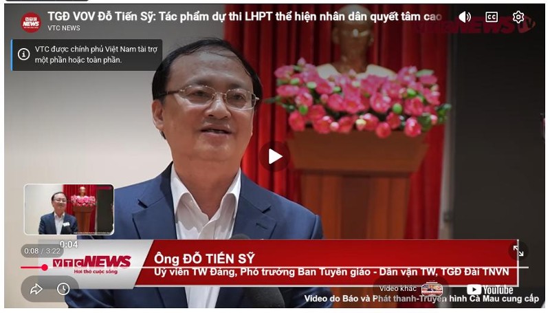 TGĐ VOV Đỗ Tiến Sỹ: Tác phẩm dự thi LHPT thể hiện nhân dân quyết tâm cao đưa đất nước phát triển