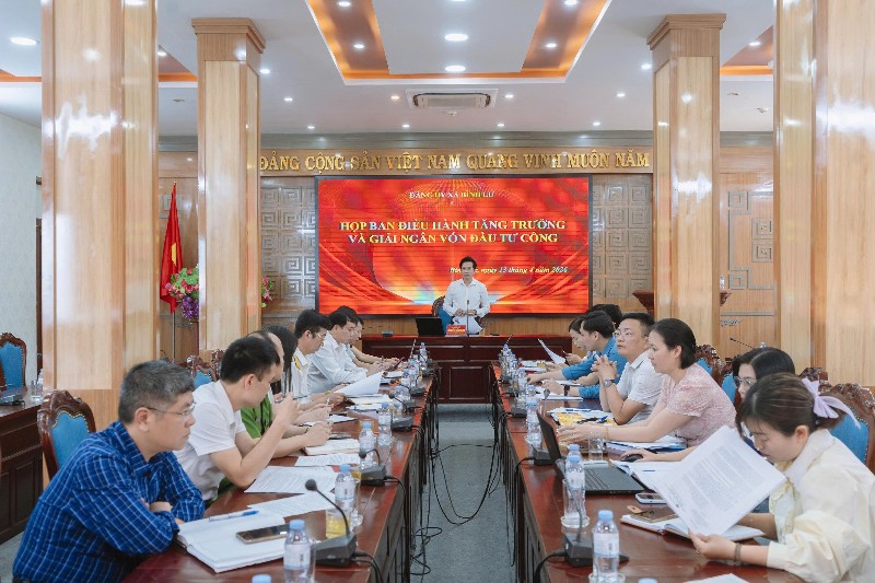 Bình Lư họp Ban Điều hành tăng trưởng và giải ngân vốn đầu tư công năm 2026