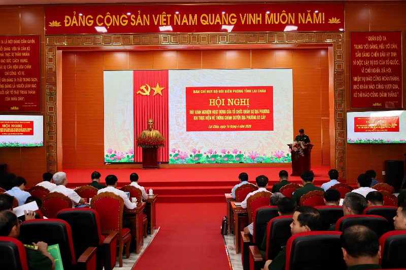 Hội nghị rút kinh nghiệm hoạt động của tổ chức quân sự địa phương 