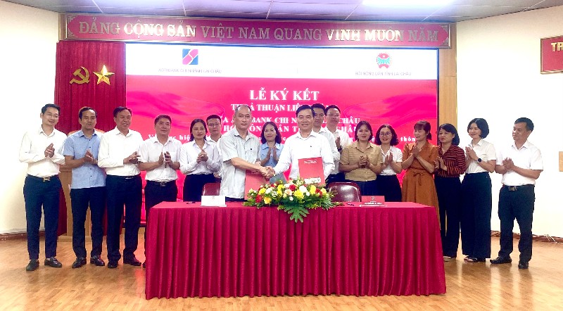 Ký kết thỏa thuận liên ngành giữa Agribank Chi nhánh Lai Châu và Hội Nông dân tỉnh Lai Châu