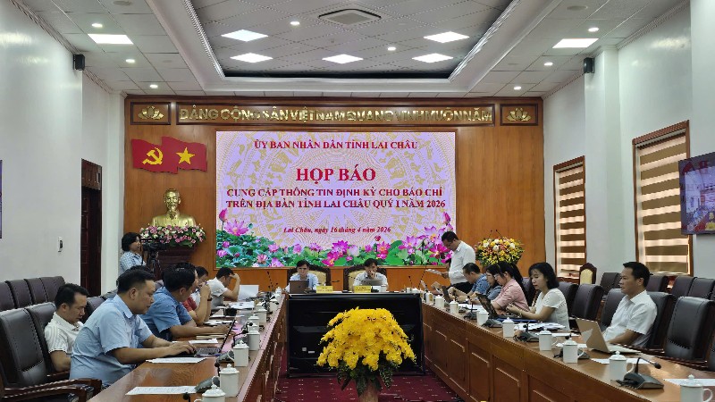 UBND tỉnh Lai Châu tổ chức họp báo định kỳ quý I năm 2026