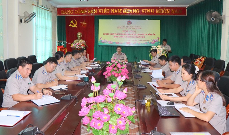 Sơ kết công tác thi hành án dân sự 6 tháng đầu năm 2026