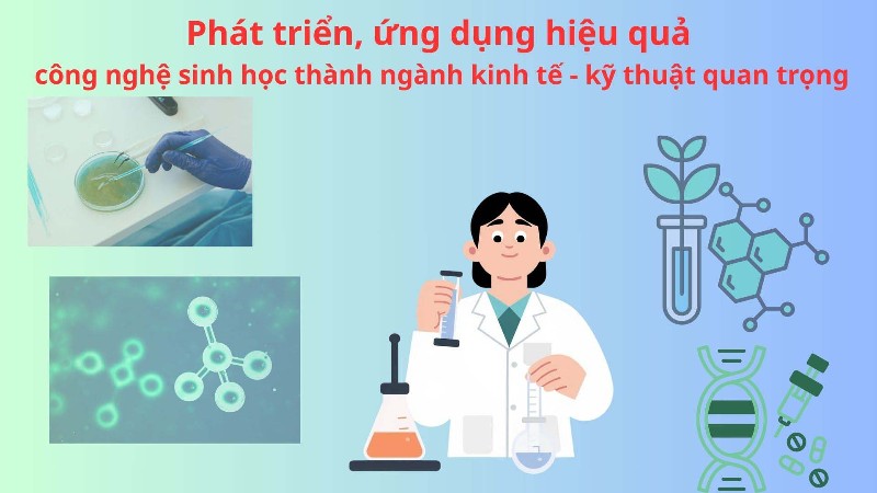 Phát triển, ứng dụng hiệu quả công nghệ sinh học thành ngành kinh tế - kỹ thuật quan trọng
