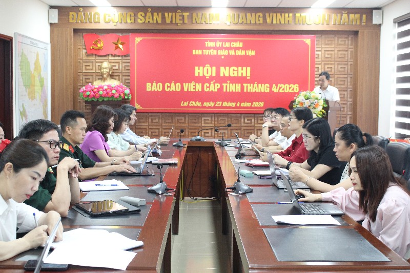 Hội nghị Báo cáo viên cấp tỉnh tháng 4/2026