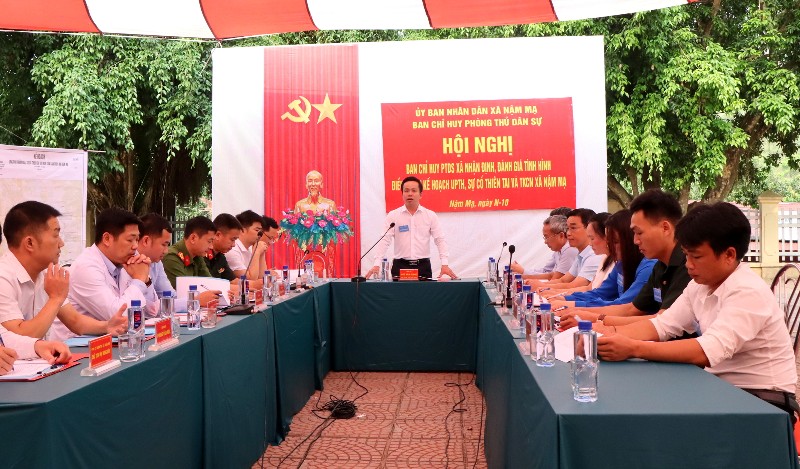 Diễn tập Phòng thủ dân sự, phương án ứng phó bão lụt - tìm kiếm cứu nạn xã Nậm Mạ năm 2026