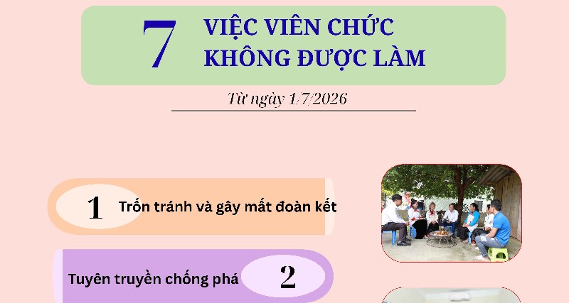 7 việc viên chức không được làm