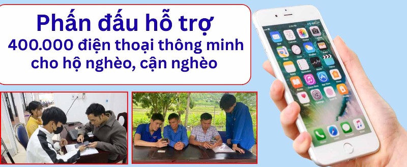 Phấn đấu hỗ trợ 400.000 điện thoại thông minh cho hộ nghèo, cận nghèo