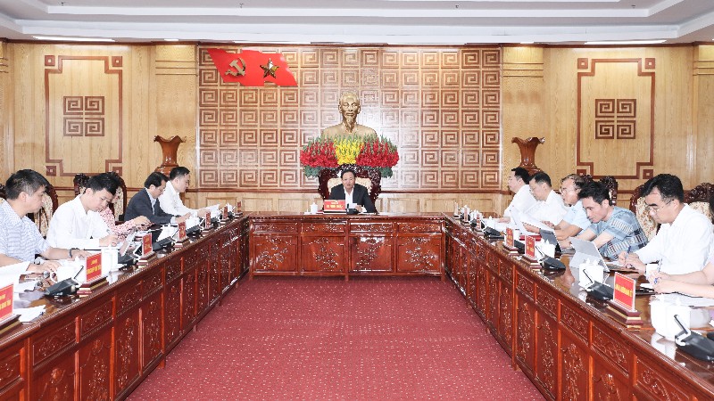 Bí thư Tỉnh ủy Lê Minh Ngân chủ trì họp về sắp xếp, quản lý tài sản công