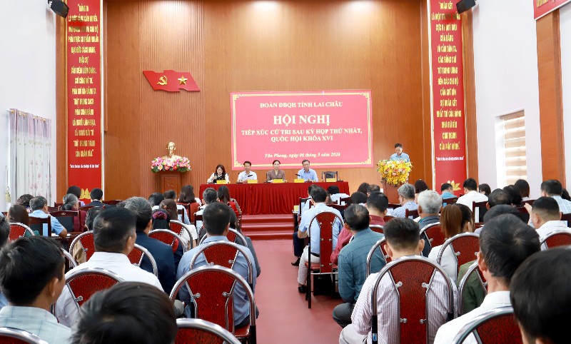 Đoàn Đại biểu Quốc hội tỉnh tiếp xúc cử tri sau Kỳ họp thứ nhất, Quốc hội Khóa XVI tại phường Tân Phong