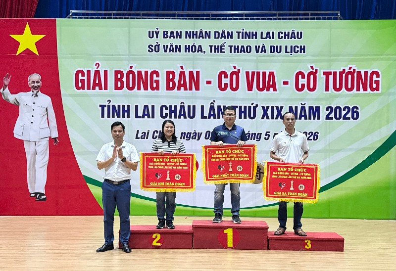 Bế mạc Giải Bóng bàn – Cờ vua – Cờ tướng tỉnh Lai Châu lần thứ XIX, năm 2026