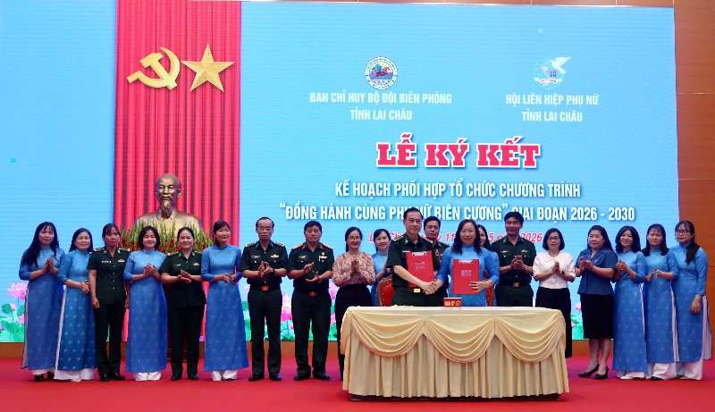 Ký kết Chương trình “Đồng hành cùng Phụ nữ biên cương” giai đoạn 2026 - 2030 